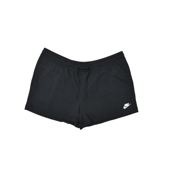 Nike Women's Black Club Fleece Athletic Shorts Plus Size XXL Sweat Cotton Blend - Picture 1 of 8